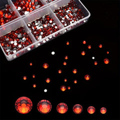 AB Crystal Mixed Size Nail Rhinestones 3D Decoration