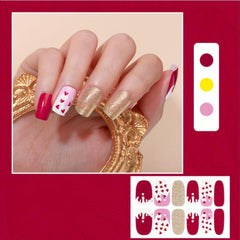 Cow Pattern Nail Polish Stickers 12 Pcs Sheet