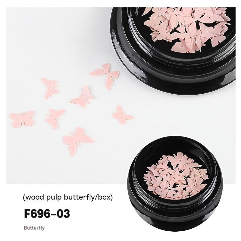 3D Resin Butterfly Nail Art Decor Mixed Shape DIY Manicure Supplies