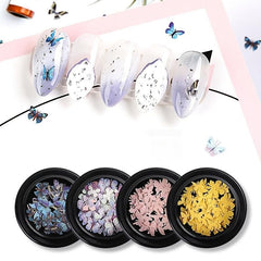 3D Resin Butterfly Nail Art Decor Mixed Shape DIY Manicure Supplies