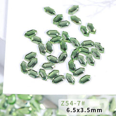 10 pcs 3D Green Glass AB Crystal Rhinestones Kit DIY Craft Manicure