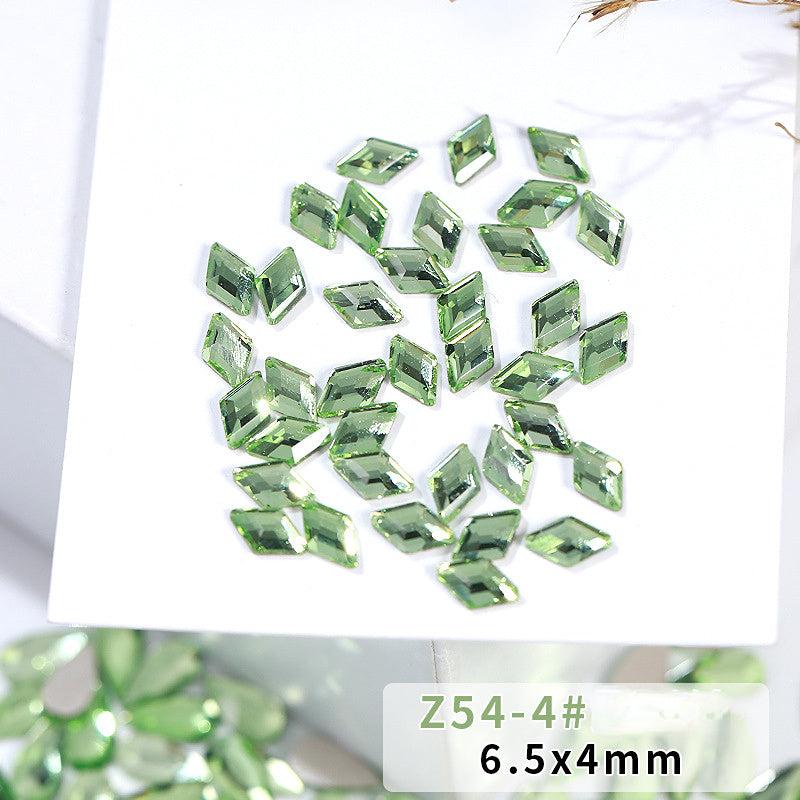 10 pcs 3D Green Glass AB Crystal Rhinestones Kit DIY Craft Manicure