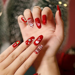 150pc Christmas Nail Art Charms Santa Snowflake Elk Candy Nail Rhinestones Studs