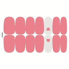 Colorful Nail Polish Stickers Full Cover Decal Strips 8 Sheets Pack