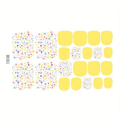 Waterproof Toenail Polish Stickers Full Cover Toenail Decal Strip