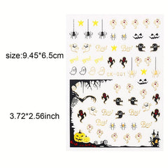 Spooky Halloween Nail Art Stickers