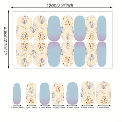 Full Wraps Bunny Squirrel Nail Polish Stickers Self Adhesive Art Strips
