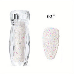 15g Clear Silver AB Nail Art Rhinestone Decorations 3D Micro Crystal Beads
