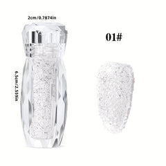 15g Clear Silver AB Nail Art Rhinestone Decorations 3D Micro Crystal Beads