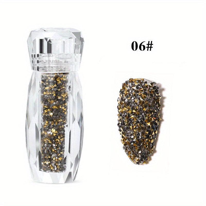 15g Clear Silver AB Nail Art Rhinestone Decorations 3D Micro Crystal Beads