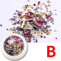 3D Mixed Colorful Rhinestones Nail Art Decorations