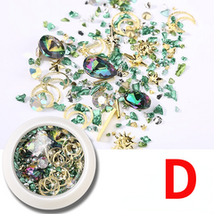 3D Mixed Colorful Rhinestones Nail Art Decorations