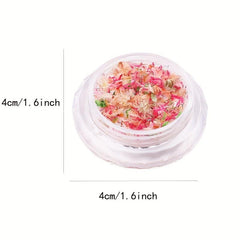 3D Dried Flowers Nail Art Decoration Stickers DIY Manicure Designs