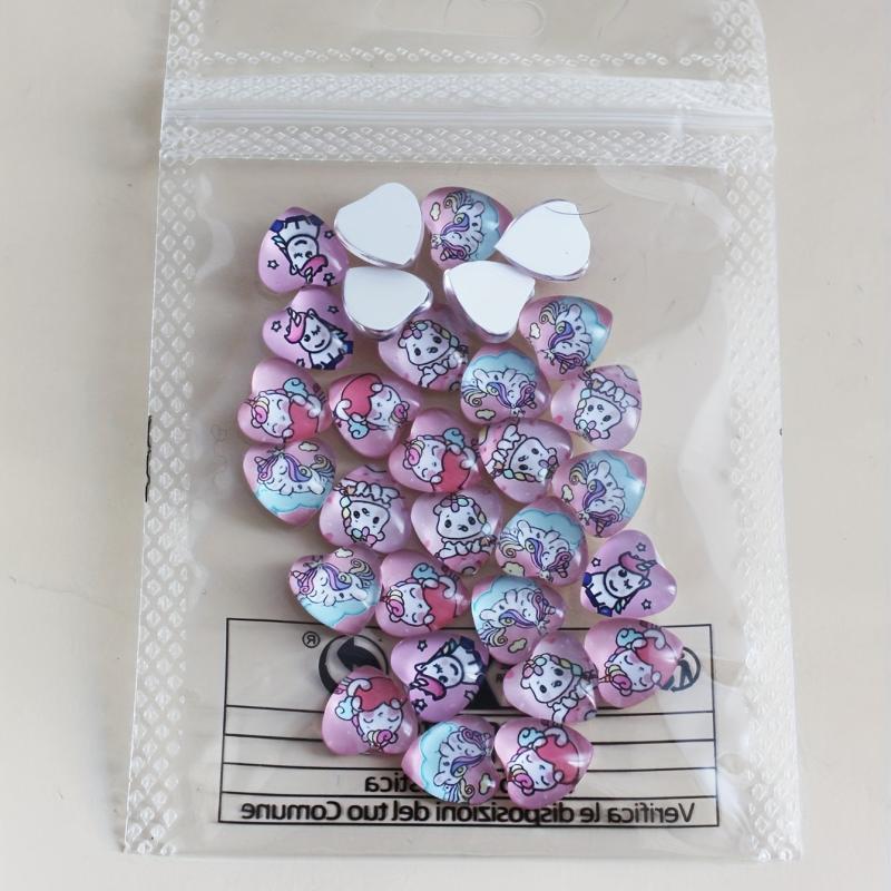 30pcs 3D Crystal Heart Nail Art Charms for Weddings and DIY Nail Art