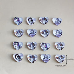 30pcs 3D Crystal Heart Nail Art Charms for Weddings and DIY Nail Art