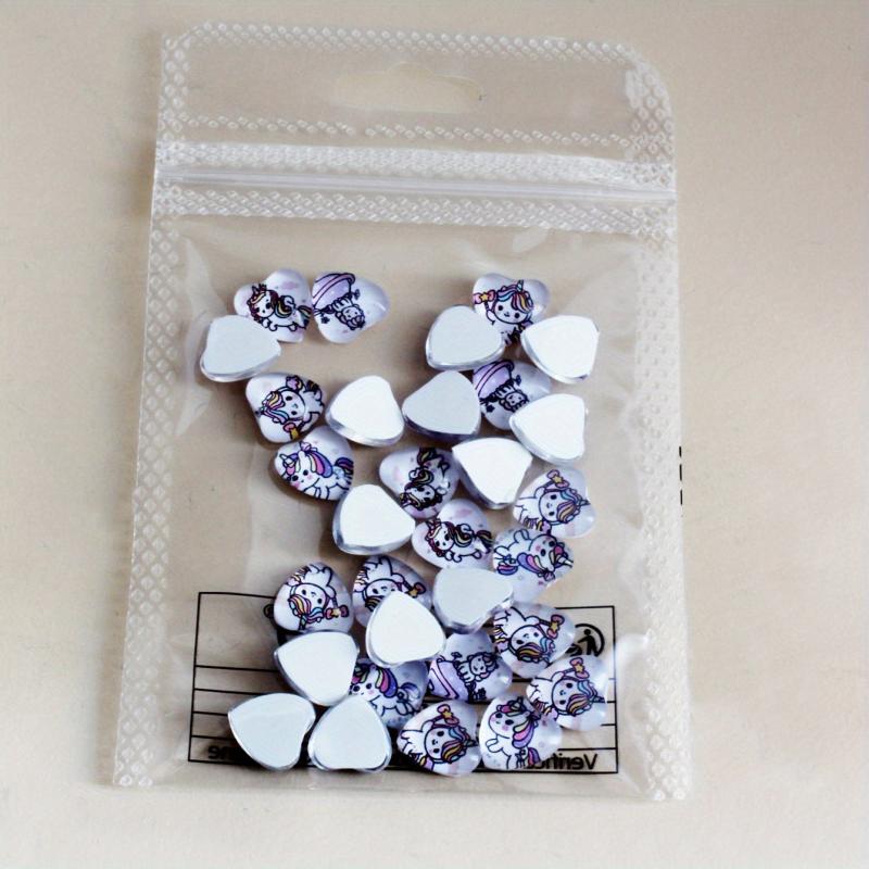 30pcs 3D Crystal Heart Nail Art Charms for Weddings and DIY Nail Art