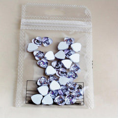 30pcs 3D Crystal Heart Nail Art Charms for Weddings and DIY Nail Art