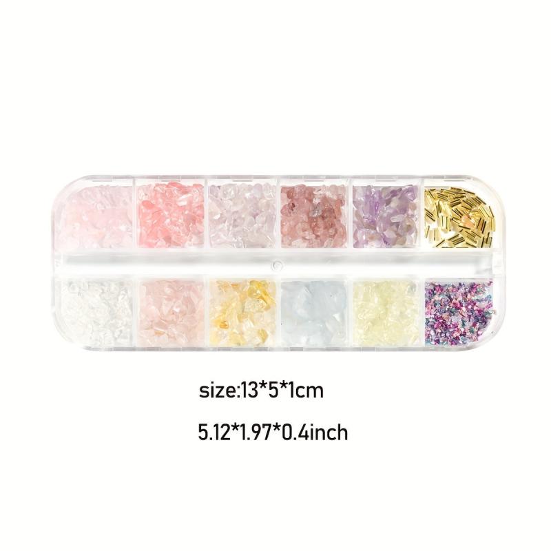 Colorful Seashell Crystals Nail Art Decoration