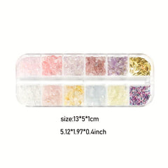 Colorful Seashell Crystals Nail Art Decoration