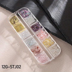 Colorful Seashell Crystals Nail Art Decoration