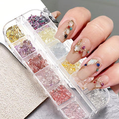 Colorful Seashell Crystals Nail Art Decoration
