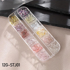 Colorful Seashell Crystals Nail Art Decoration