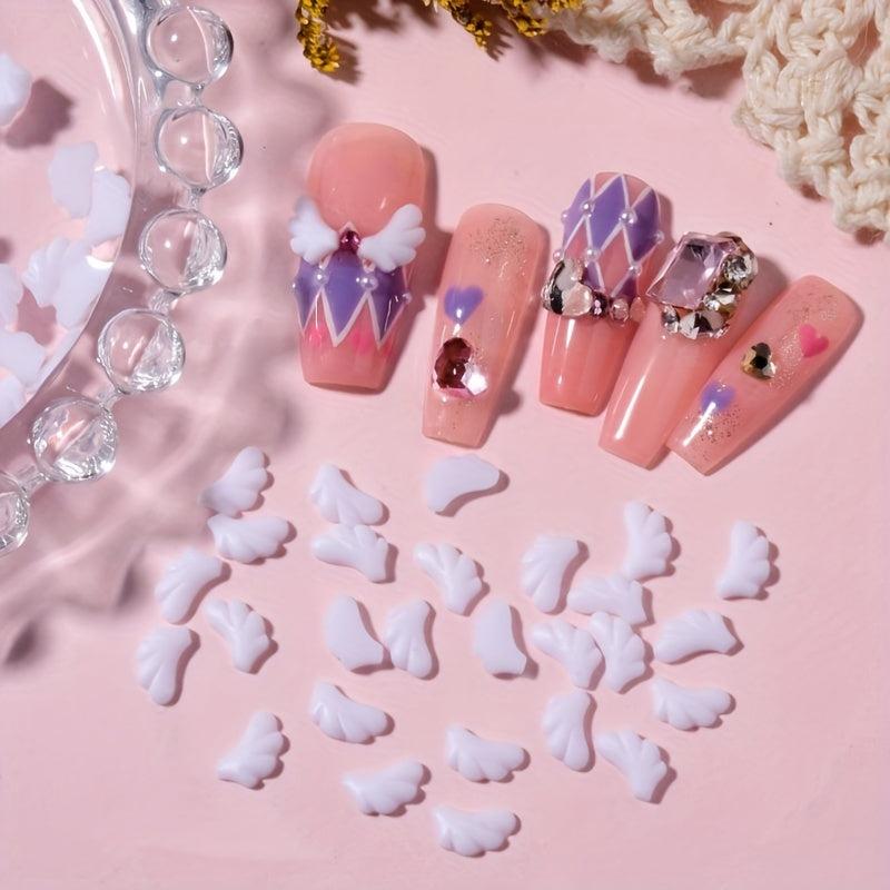 3D Angel Wings Nail Charms Resin Wing Nail Art Charms For Nails DIY