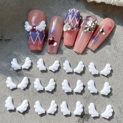 3D Angel Wings Nail Charms Resin Wing Nail Art Charms For Nails DIY