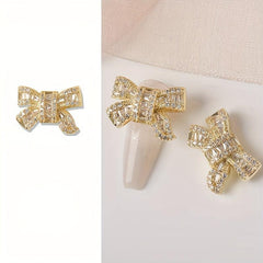 3D Diamond Bowknot Charms Nail Rhinestones DIY Nail Art Decorations