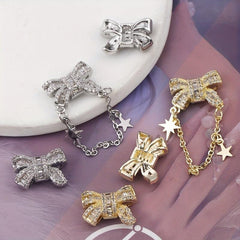 3D Diamond Bowknot Charms Nail Rhinestones DIY Nail Art Decorations