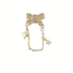 3D Diamond Bowknot Charms Nail Rhinestones DIY Nail Art Decorations