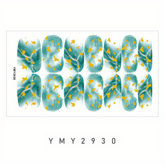 Marble Nail Polish Stickers Self Adhesive Art Decal Strips Kit