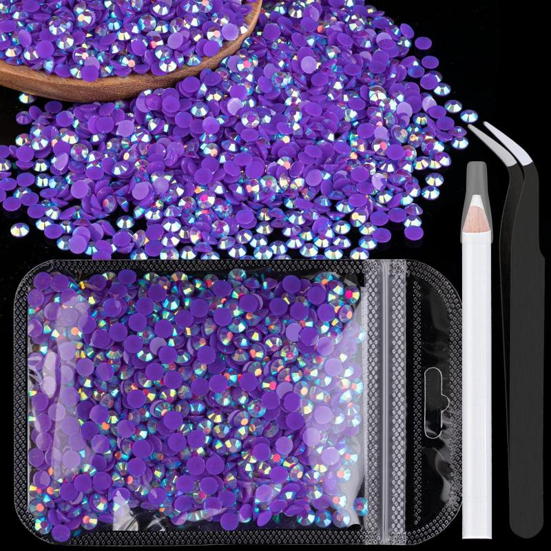 4mm AB Resin Rhinestones Kit with Tweezers and Pencil