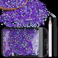 4mm AB Resin Rhinestones Kit with Tweezers and Pencil