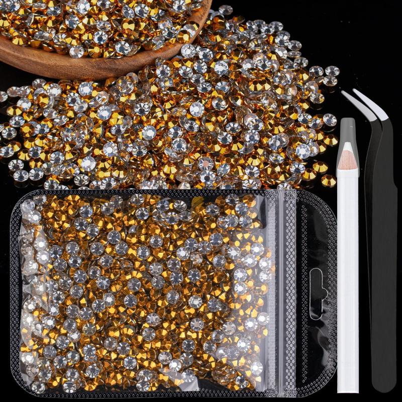 4mm AB Resin Rhinestones Kit with Tweezers and Pencil