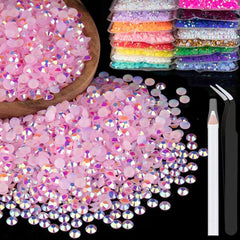 4mm AB Resin Rhinestones Kit with Tweezers and Pencil