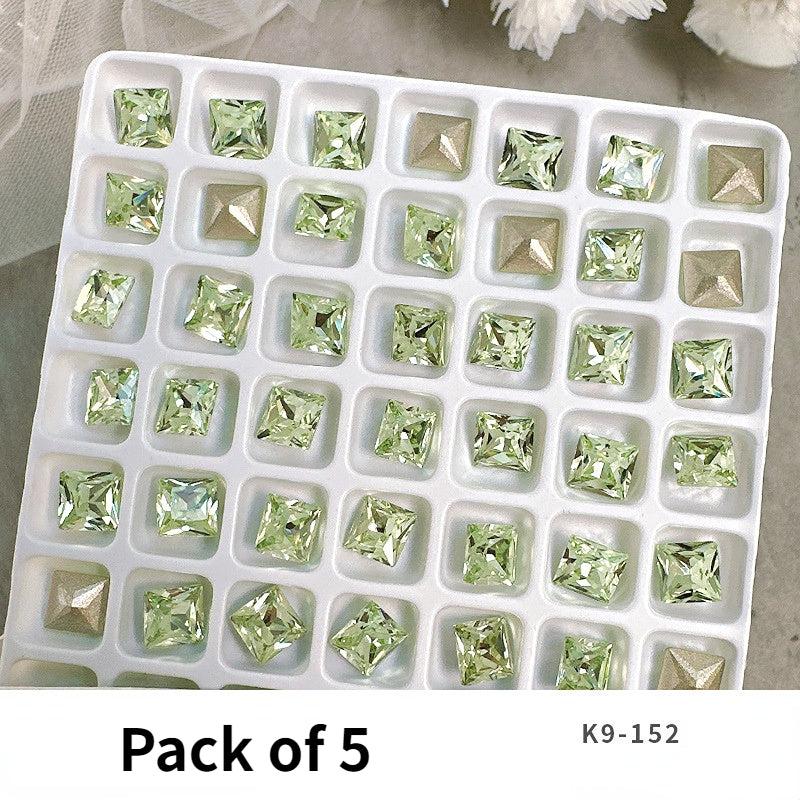 Nail Art Decorations Gem Rhinestones Green