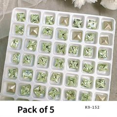 Nail Art Decorations Gem Rhinestones Green