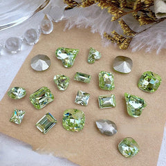 Nail Art Decorations Gem Rhinestones Green
