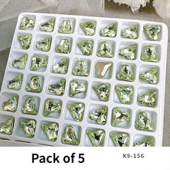 Nail Art Decorations Gem Rhinestones Green