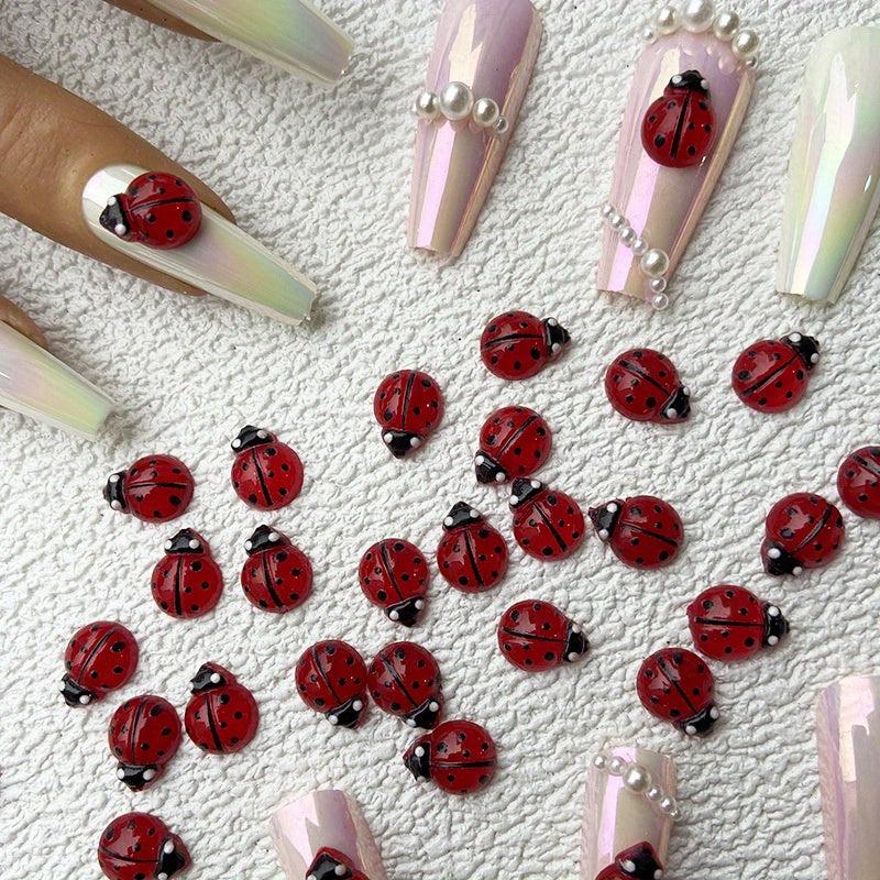 Resin Nail Art Charms 3D Flatback Shapes Mini 3D Nail Charms For DIY Nail Art