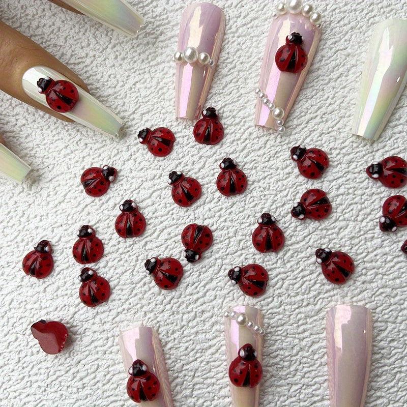 Resin Nail Art Charms 3D Flatback Shapes Mini 3D Nail Charms For DIY Nail Art