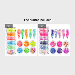 Glitter Fruit Candy Nail Art for Parties & Vacations