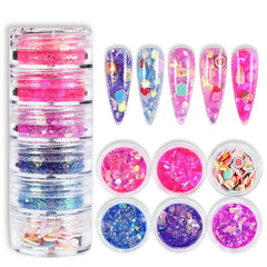 Glitter Fruit Candy Nail Art for Parties & Vacations
