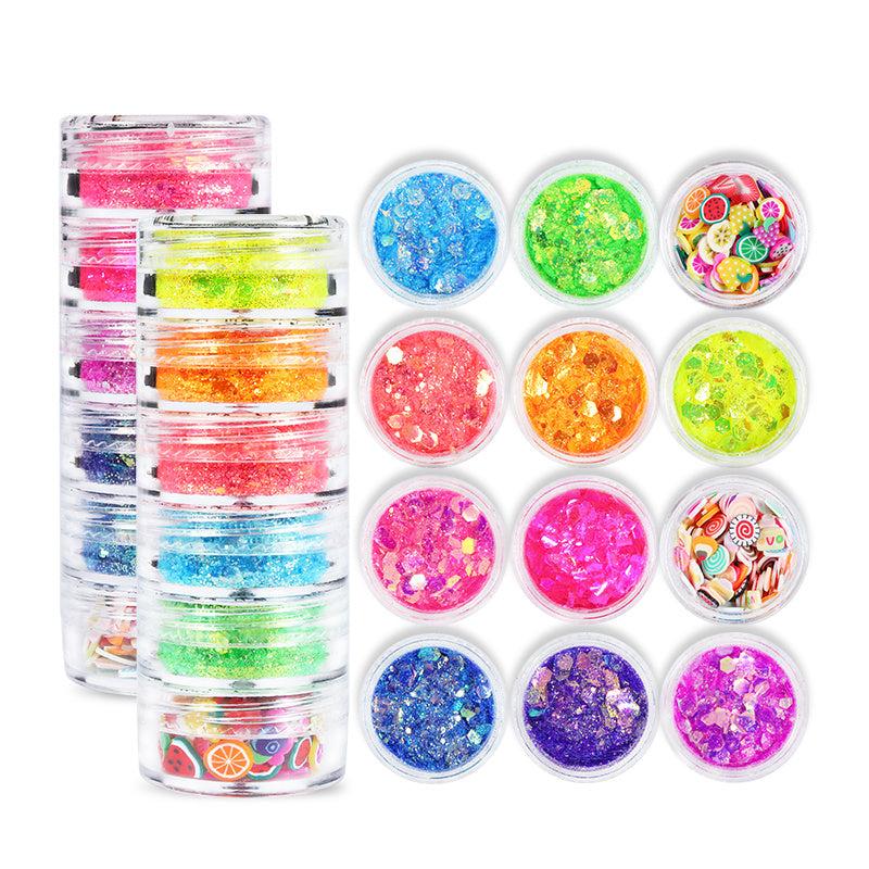 Glitter Fruit Candy Nail Art for Parties & Vacations