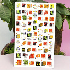 3D Self Adhesive Fruit Nail Art Stickers for DIY Nail Decoration
