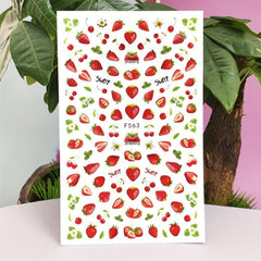 3D Self Adhesive Fruit Nail Art Stickers for DIY Nail Decoration