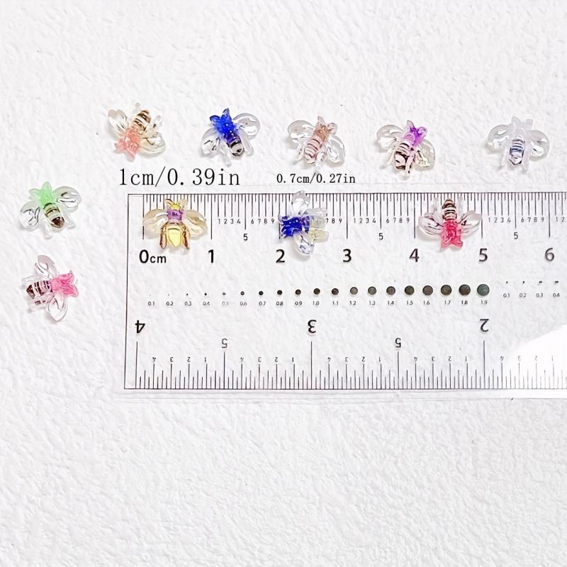 10pcs Bee Nail Art Charms Insect Nail Art Supplies for Women and Girls