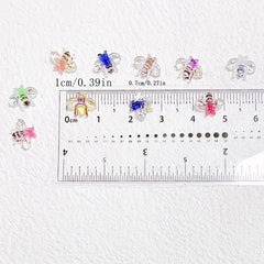 10pcs Bee Nail Art Charms Insect Nail Art Supplies for Women and Girls