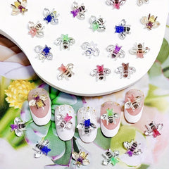 10pcs Bee Nail Art Charms Insect Nail Art Supplies for Women and Girls